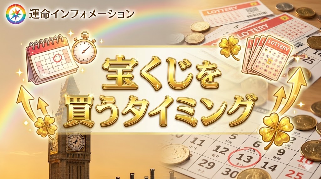 宝くじを買うベストなタイミングってどんなとき？