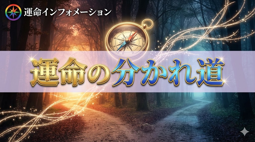 ここが運命の分かれ道だと思った時にどうするか